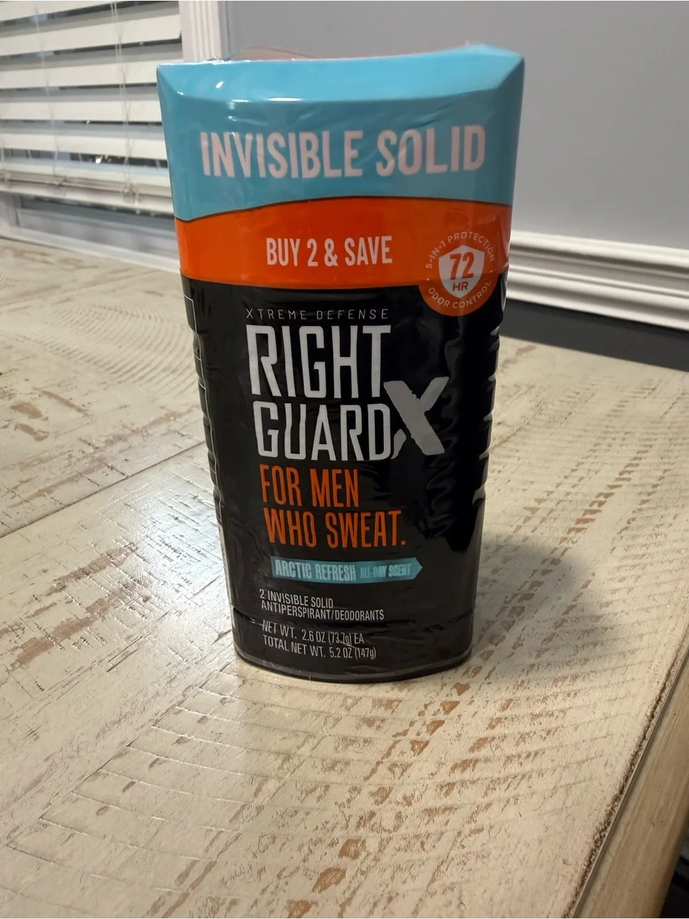 NWT Mens Two Pack Right Guard Xtreme Defense Deodorant